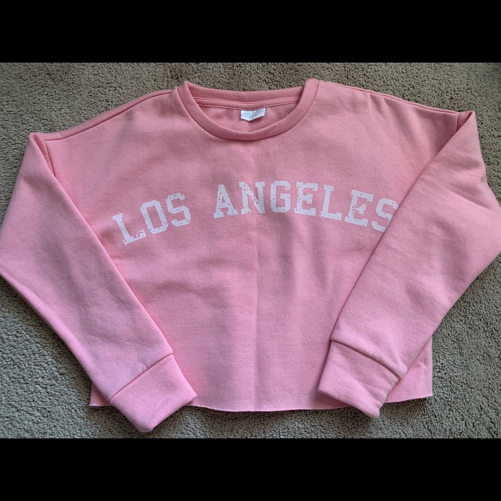 Pink crop sweatshirt